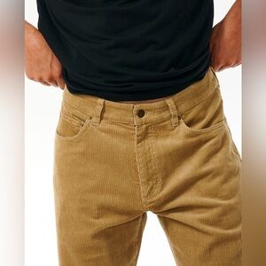 Rip Curl Classic Surf Cord Pant, Size 32, NWT, Khaki